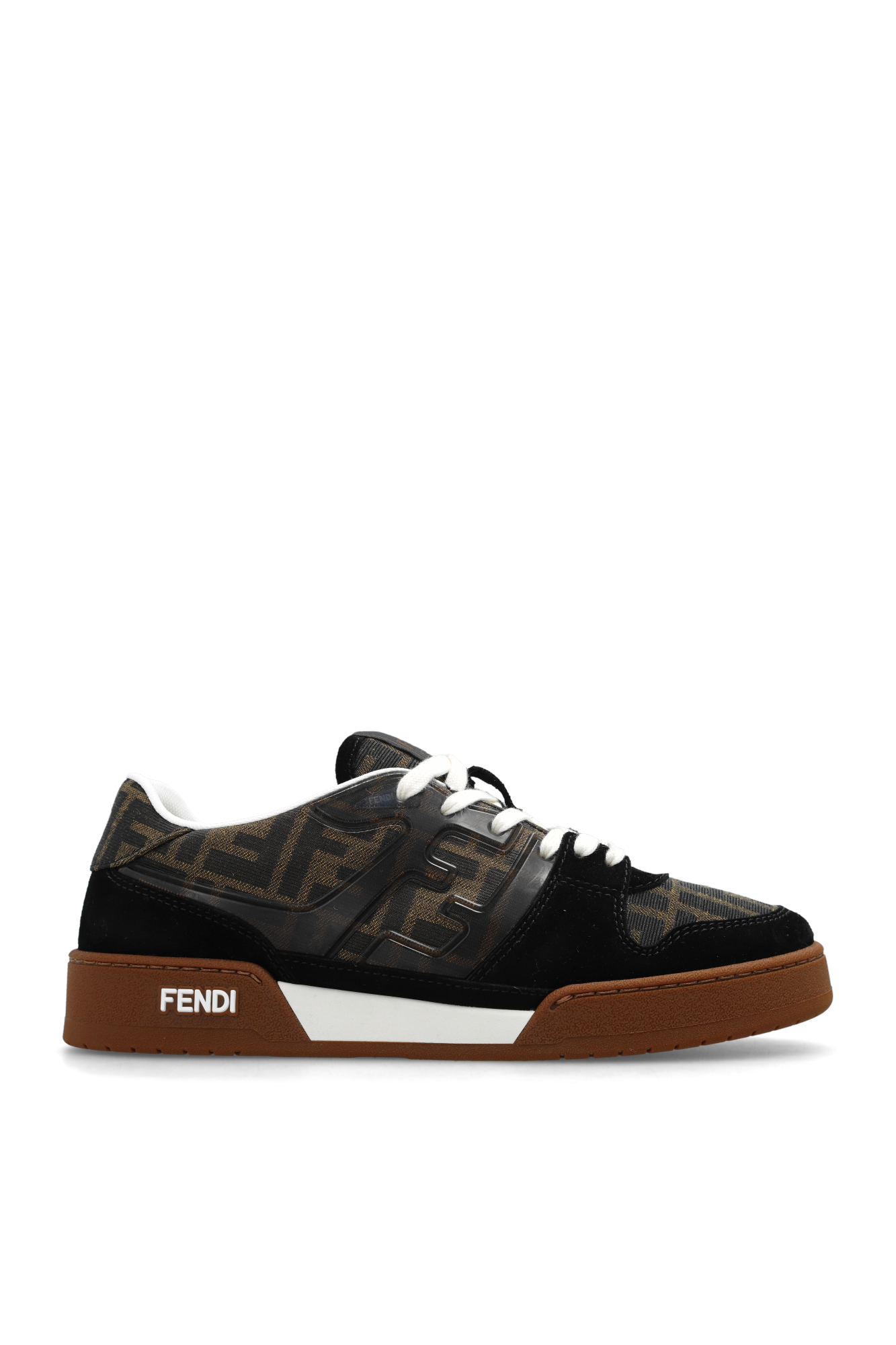 Fendi mania leather sneakers on sale